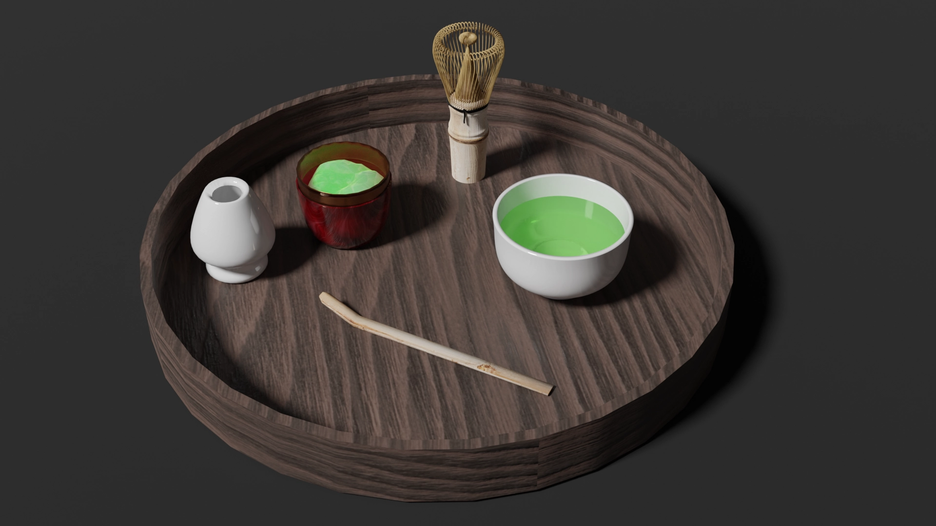 Tablett mit Utensilien